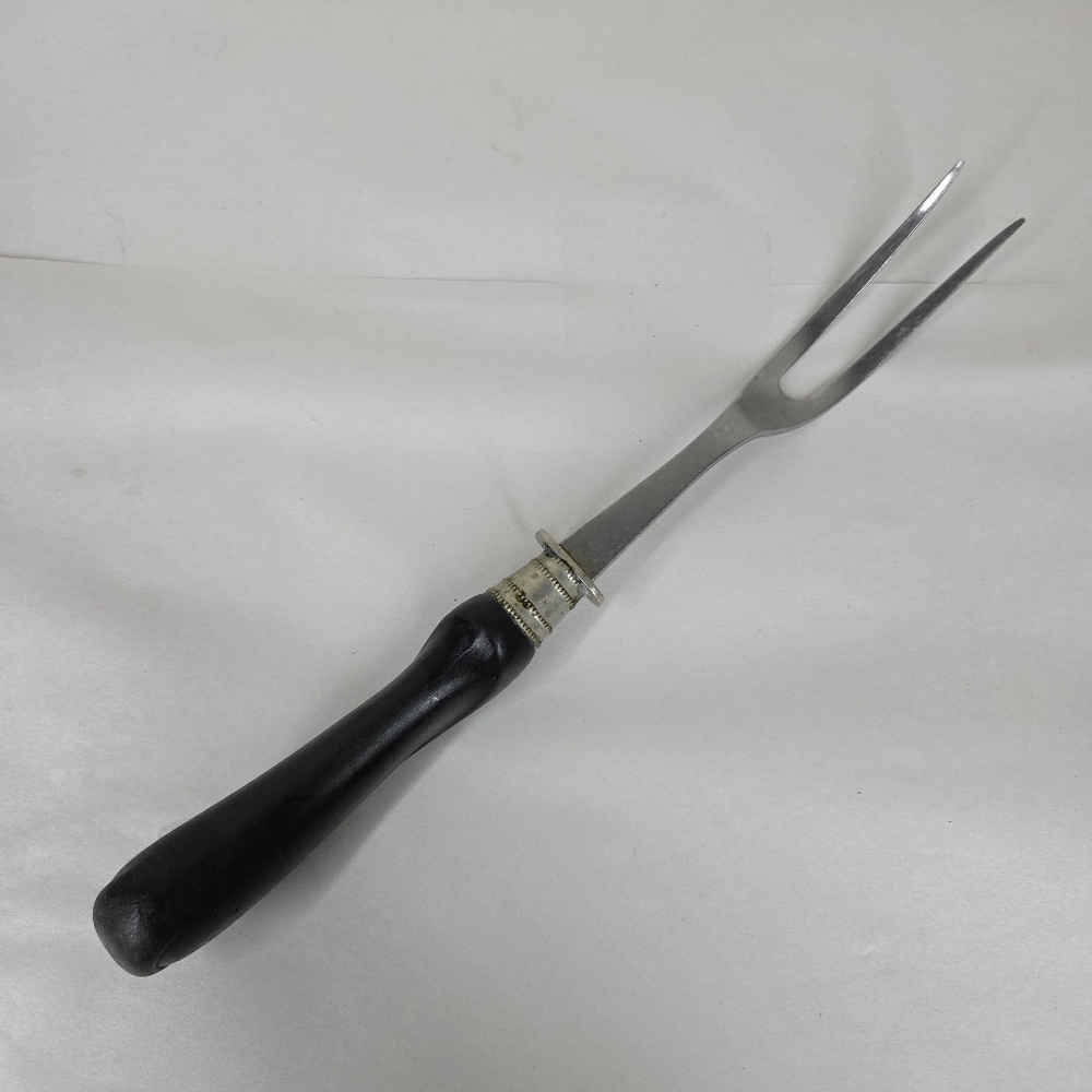Vtg Flint Arrowhead Stainless Steel Meat Carving Fork Two Prong